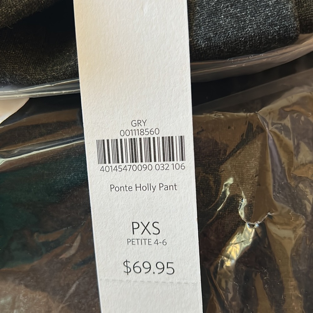 NWT Coldwater Creek Grey Ponte Knit Holly Classic Fit Slacks - Picture 6 of 8